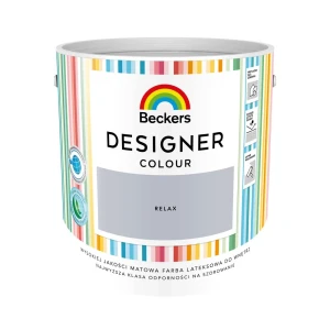 Farba plamoodporna Beckers Designer szary Relax 2,5 l