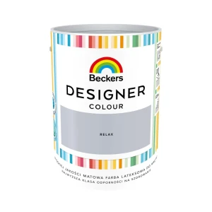 Farba lateksowa Beckers Designer szara Relax 5 l