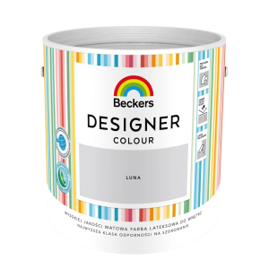 Farba plamoodporna Beckers Designer Colour bardzo jasny szary Luna 2,5 l