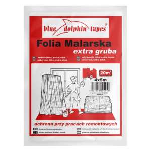 Folia ochronna malarska Blue Dolphin EXTRA GRUBA 4m x 5m