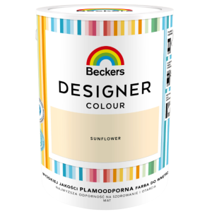 Farba plamoodporna Beckers Designer żółto - pomarańczowy Sunflower 5 l