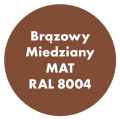 Szybkoschnąca uniwersalna emalia akrylowa Aqua Pro Brązowy Miedziany MAT RAL 8004 0,7L