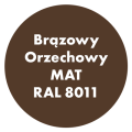 Szybkoschnąca uniwersalna emalia akrylowa Aqua Pro Brązowy Orzechowy MAT RAL 8011 2,7L