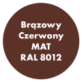 Szybkoschnąca uniwersalna emalia akrylowa Aqua Pro Brązowy Czerwony MAT RAL 8012 0,7L