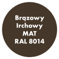 Szybkoschnąca uniwersalna emalia akrylowa Aqua Pro Brązowy Irchowy MAT RAL 8014  2,7L