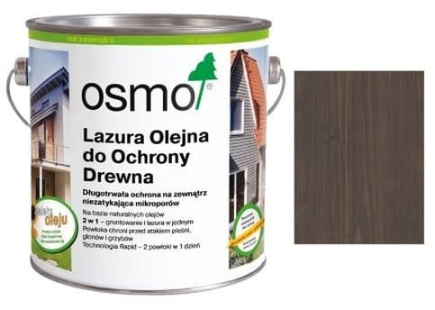 OSMO LAZURA OLEJNA 907 Kwarcowy szary 0,125L