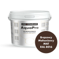 Szybkoschnąca uniwersalna emalia akrylowa Aqua Pro Brązowy Mahoniowy MAT RAL 8016 4,5L