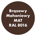 Szybkoschnąca uniwersalna emalia akrylowa Aqua Pro Brązowy Mahoniowy MAT RAL 8016 0,7L