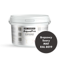 Szybkoschnąca uniwersalna emalia akrylowa Aqua Pro Brązowy Szary MAT RAL 8019 2,7L