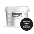 Szybkoschnąca uniwersalna emalia akrylowa Aqua Pro Brązowo Czarny MAT RAL 8022 9L