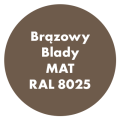 Szybkoschnąca uniwersalna emalia akrylowa Aqua Pro Brązowy Blady MAT RAL 8025 2,7L