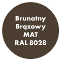 Szybkoschnąca uniwersalna emalia akrylowa Aqua Pro Brunatny Brązowy MAT RAL 8028 9L