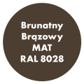 Szybkoschnąca uniwersalna emalia akrylowa Aqua Pro Brunatny Brązowy MAT RAL 8028 2,7L