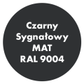 Szybkoschnąca uniwersalna emalia akrylowa Aqua Pro Czarny Sygnałowy MAT RAL 9004 0,7L