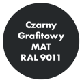 Szybkoschnąca uniwersalna emalia akrylowa Aqua Pro Czarny Grafitowy MAT RAL 9011 9L