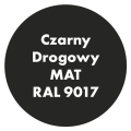 Szybkoschnąca uniwersalna emalia akrylowa Aqua Pro Czarny Drogowy MAT RAL 9017 0,7L
