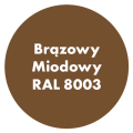 Szybkoschnąca uniwersalna emalia akrylowa Aqua Pro Brązowy Miodowy RAL 8003 2,7L