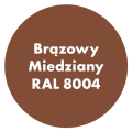 Szybkoschnąca uniwersalna emalia akrylowa Aqua Pro Brązowy Miedziany RAL 8004 9L