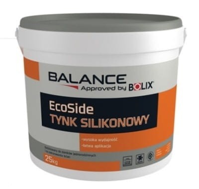 Bolix Balance EcoSide tynk silikonowy 25kg BIAŁY