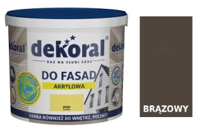 Farba emulsyjna fasadowa Dekoral Polinit BRĄZ 1l