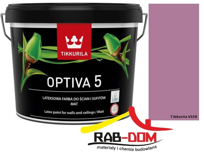 TIKKURILA Optiva Matt 5 9l  Kolor: V339