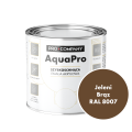 Szybkoschnąca uniwersalna emalia akrylowa Aqua Pro Jeleni Brąz RAL 8007 0,7L