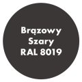 Szybkoschnąca uniwersalna emalia akrylowa Aqua Pro Brązowy Szary RAL 8019 2,7L