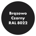 Szybkoschnąca uniwersalna emalia akrylowa Aqua Pro Brązowo Czarny RAL 8022 0,7L