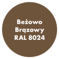 Szybkoschnąca uniwersalna emalia akrylowa Aqua Pro Beżowo Brązowy RAL 8024 9L
