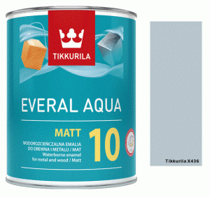 TIKKURILA Everal Aqua Matt [10]  0,9L KOLOR X436