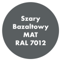 Szybkoschnąca uniwersalna emalia akrylowa Aqua Pro Szary Bazaltowy MAT RAL 7012 0,8L