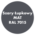 Szybkoschnąca uniwersalna emalia akrylowa Aqua Pro Szary Łupkowy MAT RAL 7015 0,7L