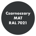 Szybkoschnąca uniwersalna emalia akrylowa Aqua Pro Czarnoszary MAT RAL 7021 9L