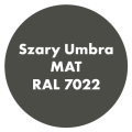 Szybkoschnąca uniwersalna emalia akrylowa Aqua Pro Szary Umbra MAT RAL 7022 9L