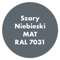 Szybkoschnąca uniwersalna emalia akrylowa Aqua Pro Szary Niebieski MAT RAL 7031 3L