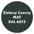 Szybkoschnąca uniwersalna emalia akrylowa Aqua Pro Zielony Czarny MAT RAL 6012 2,7L