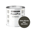 Szybkoschnąca uniwersalna emalia akrylowa Aqua Pro Żółta Oliwka MAT RAL 6014 0,7L