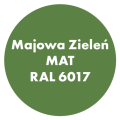 Szybkoschnąca uniwersalna emalia akrylowa Aqua Pro Majowa Zieleń MAT RAL 6017 4,5L