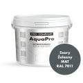 Szybkoschnąca uniwersalna emalia akrylowa Aqua Pro Szary Żelazny MAT RAL 7011 4,5L