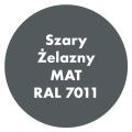 Szybkoschnąca uniwersalna emalia akrylowa Aqua Pro Szary Żelazny MAT RAL 7011 0,7L