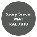 Szybkoschnąca uniwersalna emalia akrylowa Aqua Pro Szary Średni MAT RAL 7010 0,7L