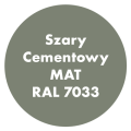 Szybkoschnąca uniwersalna emalia akrylowa Aqua Pro Szary Cementowy MAT RAL 7033 3L