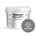 Szybkoschnąca uniwersalna emalia akrylowa Aqua Pro Szary Stalowy MAT RAL 7037 4,5L