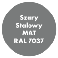 Szybkoschnąca uniwersalna emalia akrylowa Aqua Pro Szary Stalowy MAT RAL 7037 0,7L
