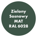 Szybkoschnąca uniwersalna emalia akrylowa Aqua Pro Zielony Sosnowy MAT RAL 6028 9L