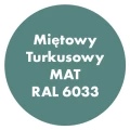 Szybkoschnąca uniwersalna emalia akrylowa Aqua Pro Miętowy Turkusowy MAT RAL 6033 2,7L