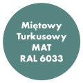 Szybkoschnąca uniwersalna emalia akrylowa Aqua Pro Miętowy Turkusowy MAT RAL 6033 0,7L