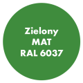 Szybkoschnąca uniwersalna emalia akrylowa Aqua Pro Zielony MAT RAL 6037 2,7L