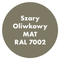 Szybkoschnąca uniwersalna emalia akrylowa Aqua Pro Szary Oliwkowy MAT RAL 7002 0,7L