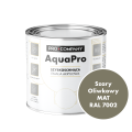 Szybkoschnąca uniwersalna emalia akrylowa Aqua Pro Szary Oliwkowy MAT RAL 7002 0,7L